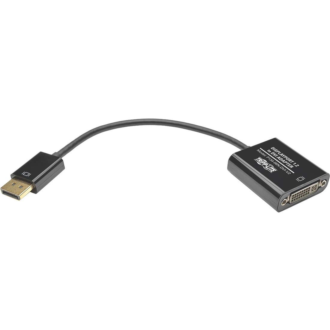Tripp Lite DisplayPort to DVI Active Adapter Cable Video Converter Displayport 1.2 DP2DVI 6in (P134-06N-DVI-V2)