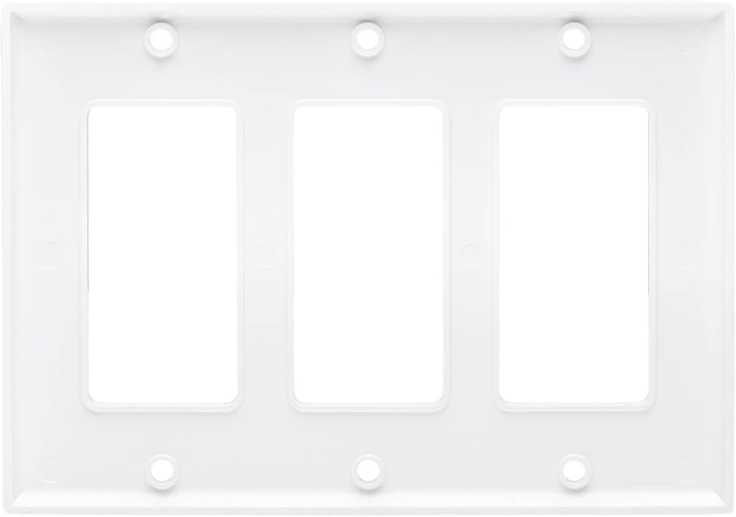 Tripp Lite Decora-Style Wall Plates & Center Inserts, Vertical, White, Polycarbonate