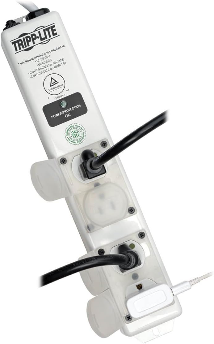 Tripp Lite Medical-Grade Surge Protector Power Strip, 4 Hospital-Grade Outlets, 6 ft. Cord