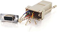 C2G/Cables To Go 02941 RJ45 to DB9 Female Serial RS232 Modular Adapter - Gray