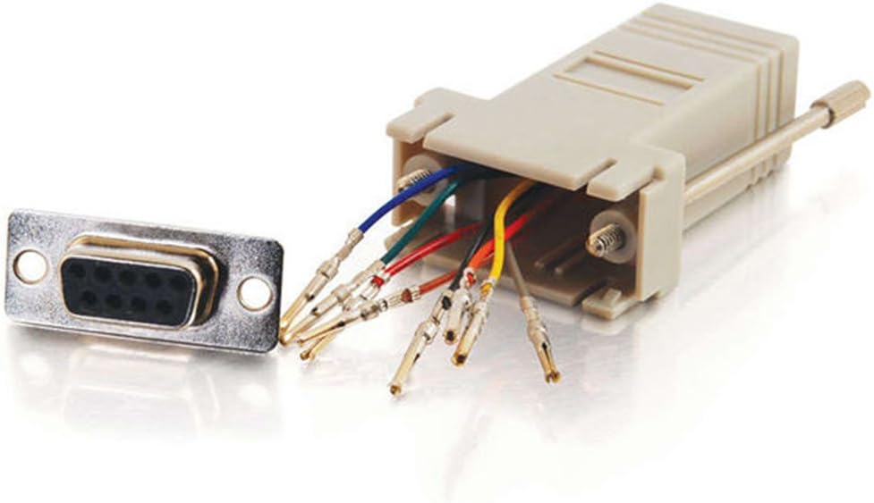 C2G/Cables To Go 02941 RJ45 to DB9 Female Serial RS232 Modular Adapter - Gray