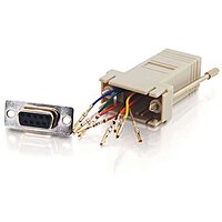 C2G/Cables To Go 02941 RJ45 to DB9 Female Serial RS232 Modular Adapter - Gray