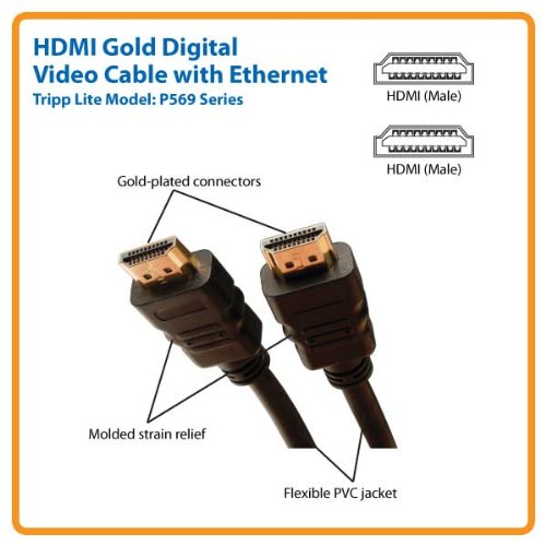 Tripp Lite High-Speed HDMI Cable with Ethernet, Ultra HD 4K x 2K (M/M)