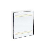 AZAR DISPLAYS Clear Acrylic Self Adhesive Wall Sign Holder Frames - Pack of 10