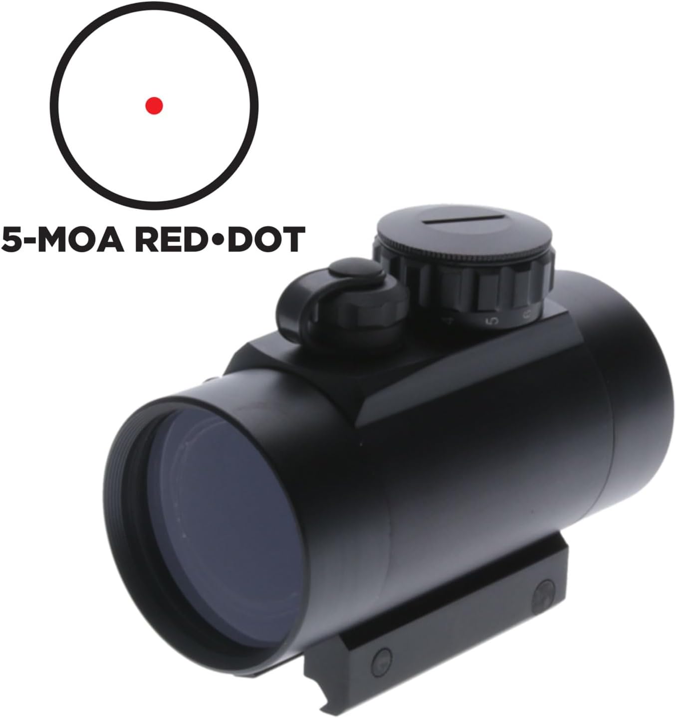 TRUGLO Traditional 1x40mm 5-MOA Hunting Durable Lightweight Waterproof Fogproof Shock Resistant Adjustable Aluminum Red-Dot