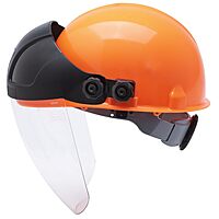 SELLSTROM Safety Face Shield with Universal Hard Hat Slot Adapter, Clear Anti-Fog Polycarbonate