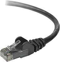 Belkin Cat. 6 Patch Cable - RJ-45 Male - RJ-45 Male - 6in - Black