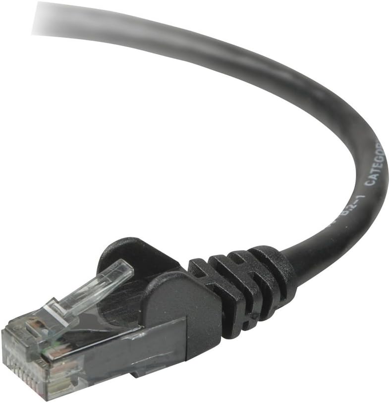 Belkin Cat. 6 Patch Cable - RJ-45 Male - RJ-45 Male - 6in - Black