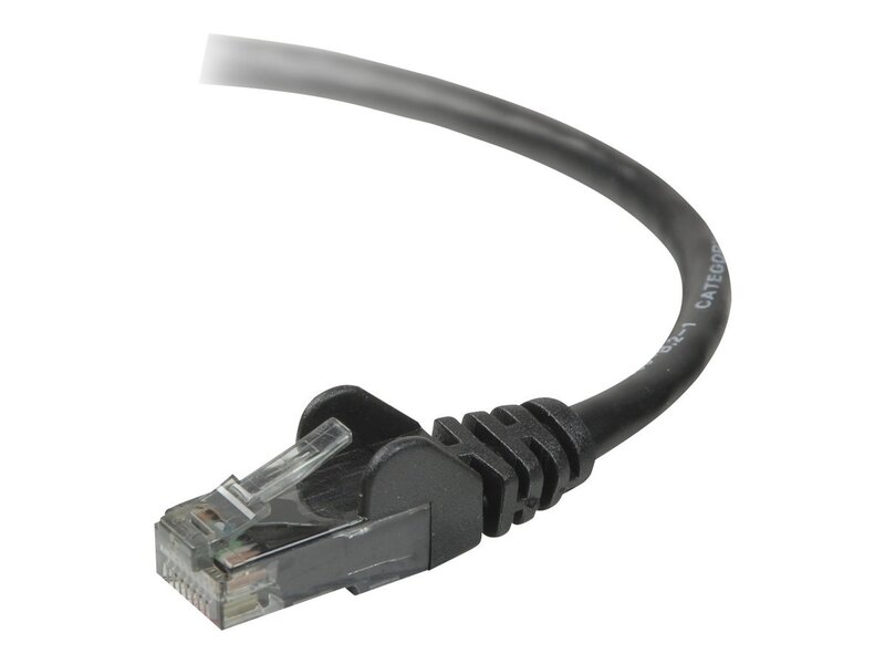 Belkin Cat. 6 Patch Cable - RJ-45 Male - RJ-45 Male - 6in - Black