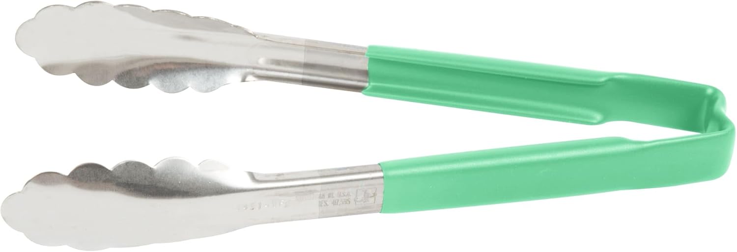 Vollrath DC253 Green Utility Grip Kool Touch Tong, 241 mm