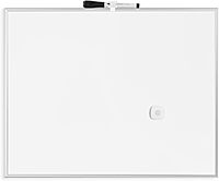 U Brands Magnetic Dry Erase Board, 20"x16", Silver Aluminum Frame, includes Marker and Magnet