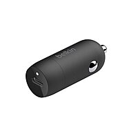Belkin BoostCharge™ 30W Compact Fast Car Charger withUSB-C Power Delivery Port for iPhone 16, 16 Pro, 15, 15 Pro, Galaxy S25