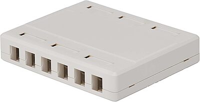 Tripp Lite 12-Port Surface-Mount Box for Keystone Jacks, Additional Breakout Pieces for Wide Compatibility