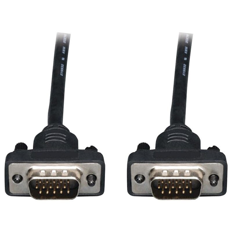Tripp Lite Low Profile VGA Coax Monitor Cable (HD15 M/M), 3 ft. (P502-003-SM)