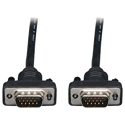 Tripp Lite Low Profile VGA Coax Monitor Cable (HD15 M/M), 3 ft. (P502-003-SM)