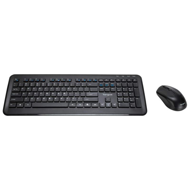 Targus KM610 Wireless Keyboard And Mouse Combo, Black, AKM610ES