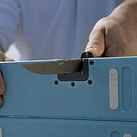 TOADFISH Stowaway Folding Cutting Board with Built-In Knife Sharpener