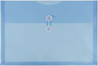 JAM PAPER Plastic Envelopes with Button & String Tie Closure - 12 Pack