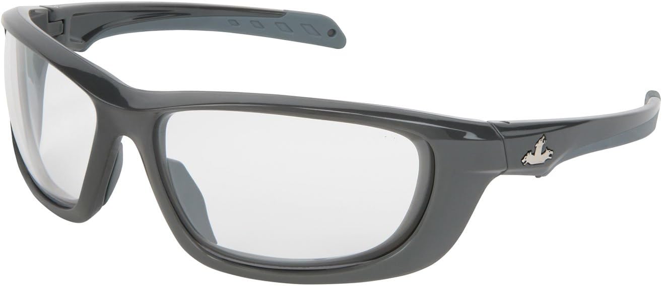 MCR Safety UD110PF Protective Eyewear (1 Pair) USS Defense Military Ballistic Style, MAX6 Anti-Fog Coated Clear Lens