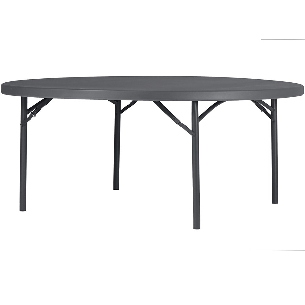 Sylex Fortress Plus Planet Round Folding Table 1800 Diameter x 745mmH Dark Grey