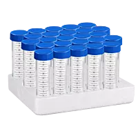 50ml Centrifuge Tube, Flat-top Cap, PP Tube, Sterile, DNase & RNase free, Conical Bottom, Rack Pack