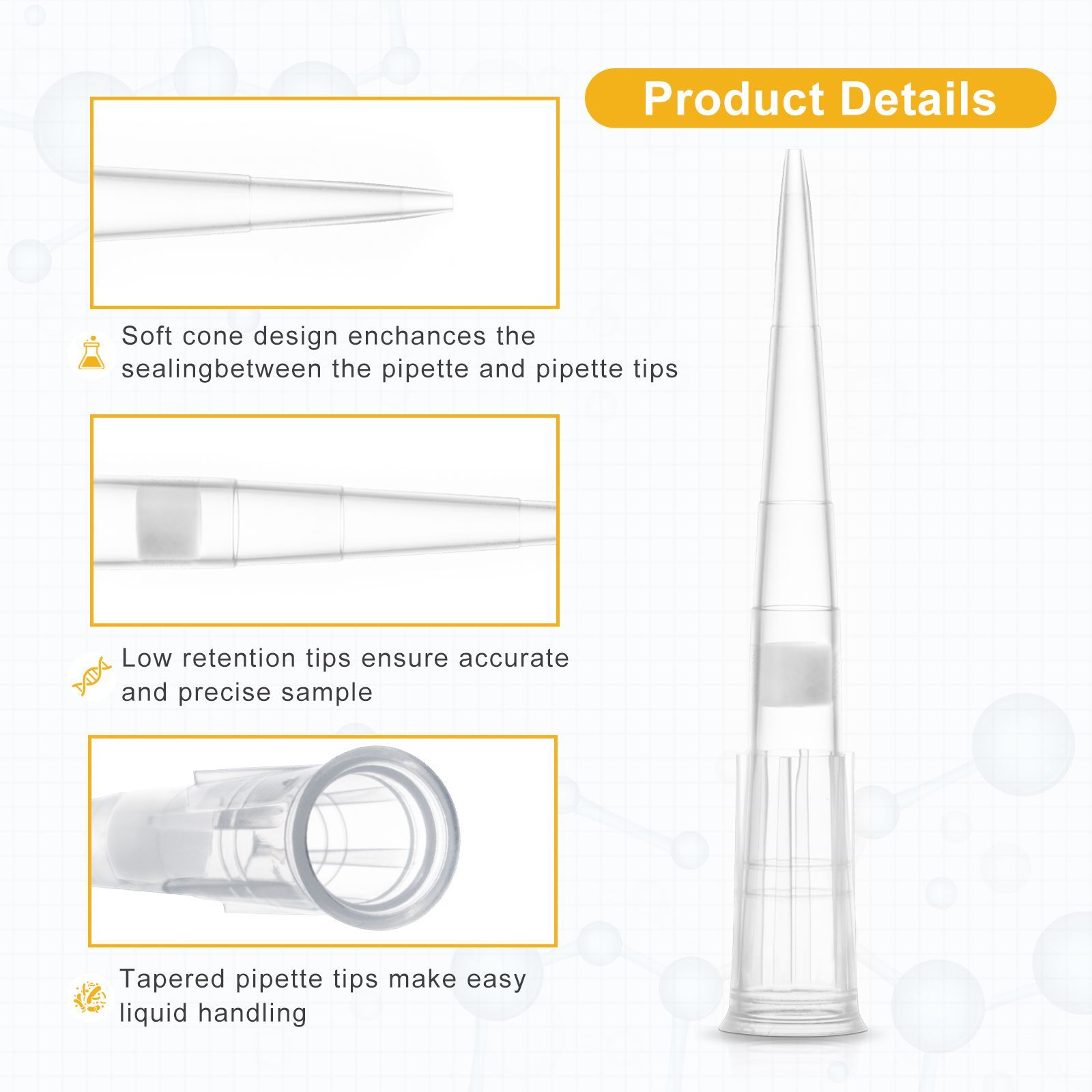 100μl  Filter Tips,   Low-retention,  Rack Pack,  Sterile,  Length:51mm,  96 Pieces/Rack,  10 Racks/Pack,  5 Packs/Case