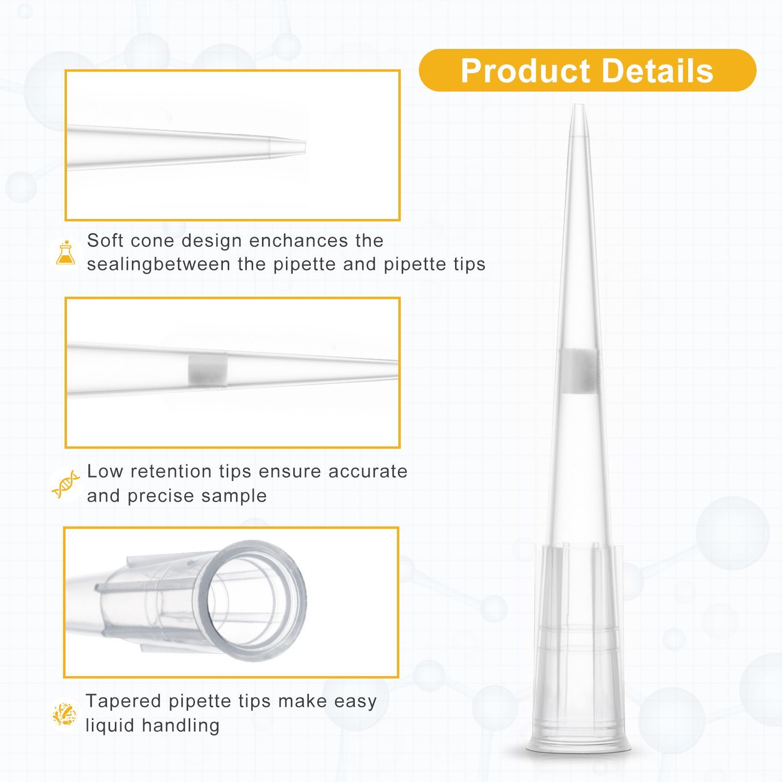 50μl  Filter Tips,  Low-retention,  Rack Pack,  Sterile,  Length:51mm,  96 Pieces/Rack,  10 Racks/Pack,  5 Packs/Case