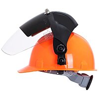 SELLSTROM Safety Face Shield with Universal Hard Hat Slot Adapter, Clear Anti-Fog Polycarbonate