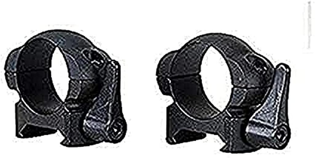 Weaver Grand Slam Lever Lok Top 1-Inch Medium Mount Rings Matte Black