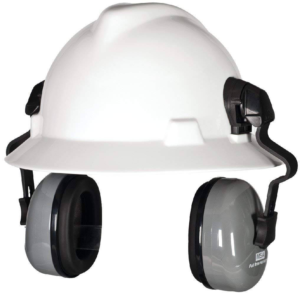 MSA 10129327 Sound Control Classic Helmet Mounted Hearing Protection, dBa 25 – SH, Fits Slotted Full-Brim Hard Hats