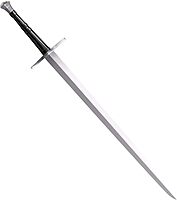 Cold Steel Hand-and-a-Half Sword with Leather/Wood Scabbard