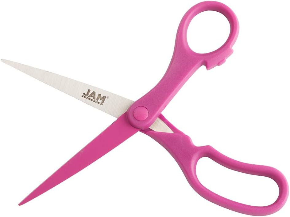 JAM PAPER Precision Scissors - 8 Inch Stainless Steel Blades
