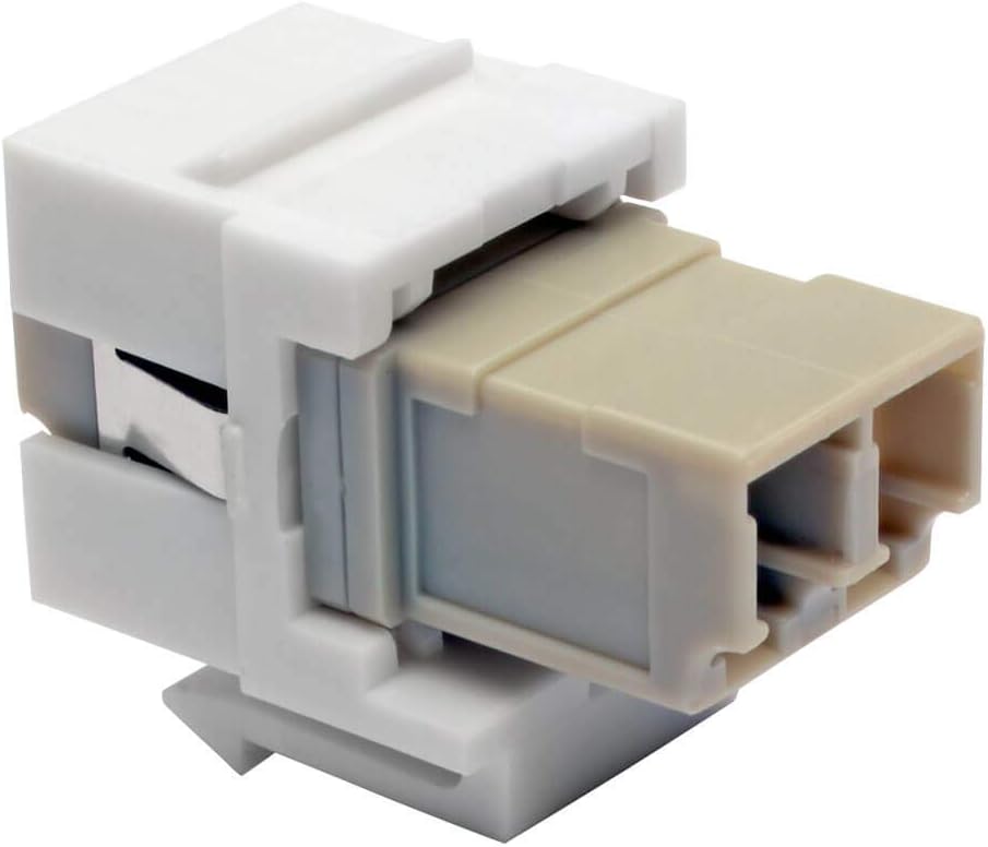 Tripp Lite Duplex Multimode Fiber Coupler, Keystone Jack, LC to LC
