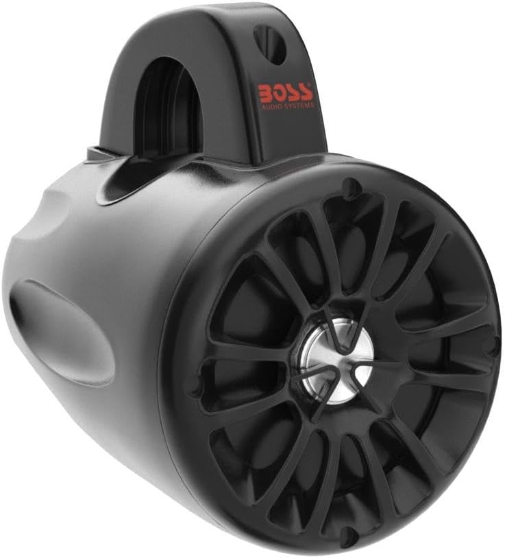 BOSS Audio Systems BM40AMPBT ATV UTV Waketower Speaker System - Bluetooth, 500 Watts of Power Per Pair, 4 Inch Woofer