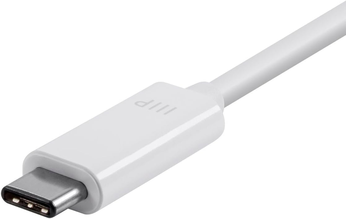 Monoprice USB-C Multiport Adapter - HDMI and USB-C Ports, Mirror Display, Up To 1080p @ 60hz, White - Select Series