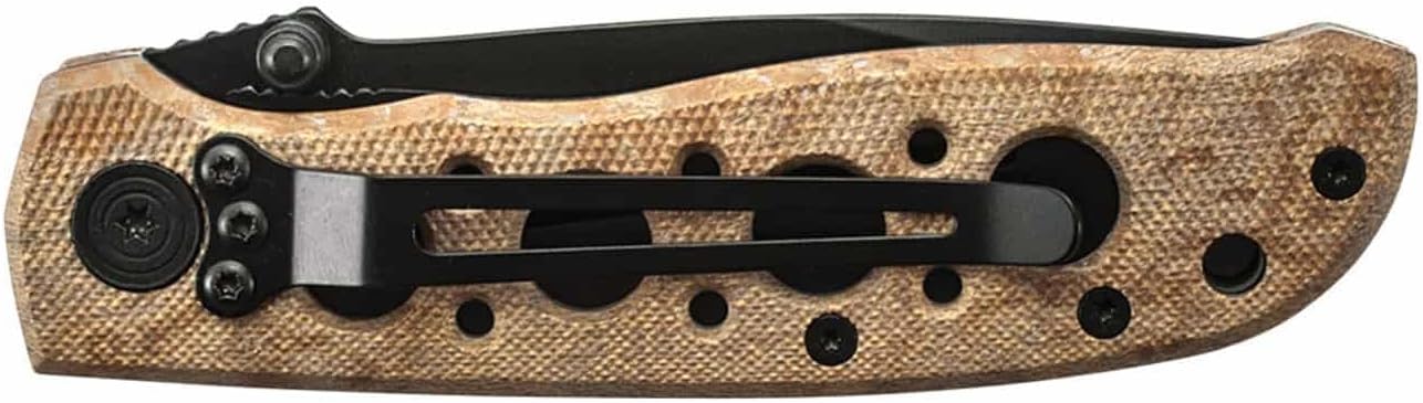 Smith & Wesson CK5TBSD 7.4in High Carbon S.S. Folding Knife with a 3.2in Serrated Tanto Blade and Aluminum Handle