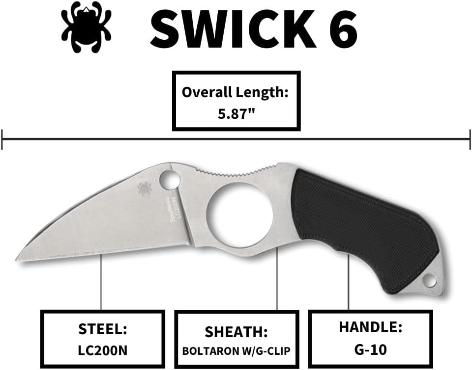 Spyderco Swick 6 Fixed Blade Knife