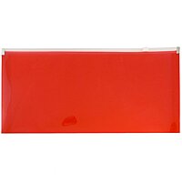 JAM PAPER Plastic Envelopes with Zip Closure