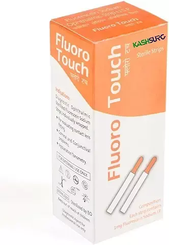 Tiras de Fluoresceína Caja con 100 Tiras