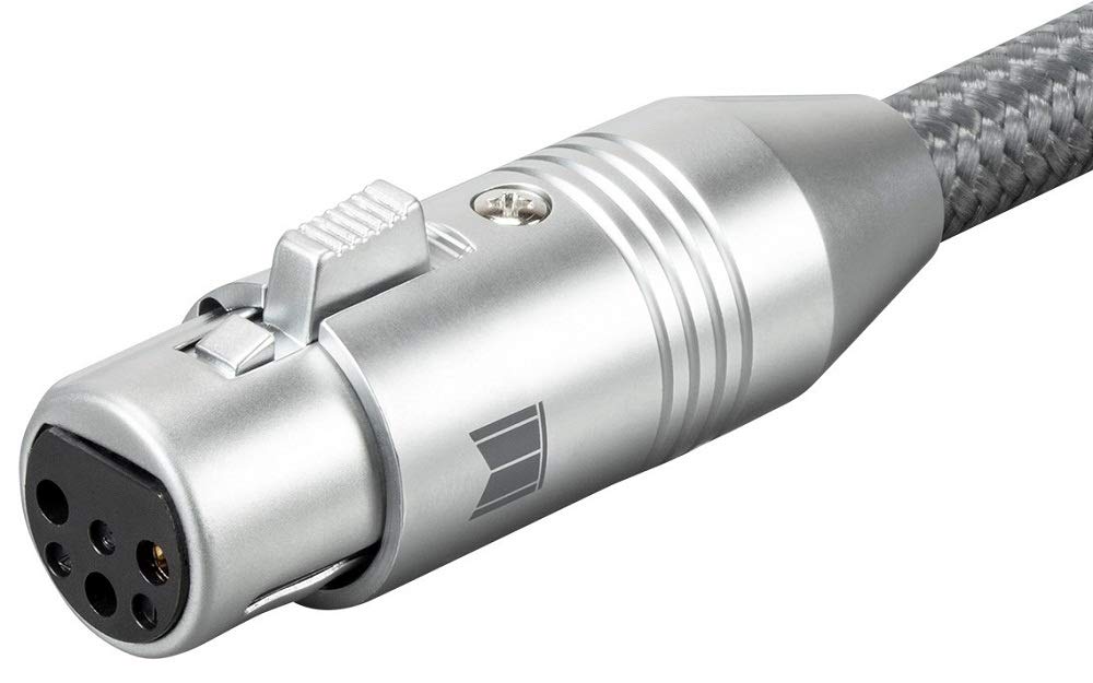 Monolith XLR Male to XLR Female Balanced Audio Cable - 1 Meter, With 24K Gold Plated Connectors, Oxygen Free Copper