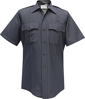 FLYING CROSS Justice Short Sleeve Shirt with Concealed Zipper