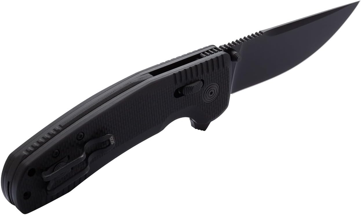 SOG TAC XR Professional Folding Knife | D2 Tool Steel & Ultra-Grip G10