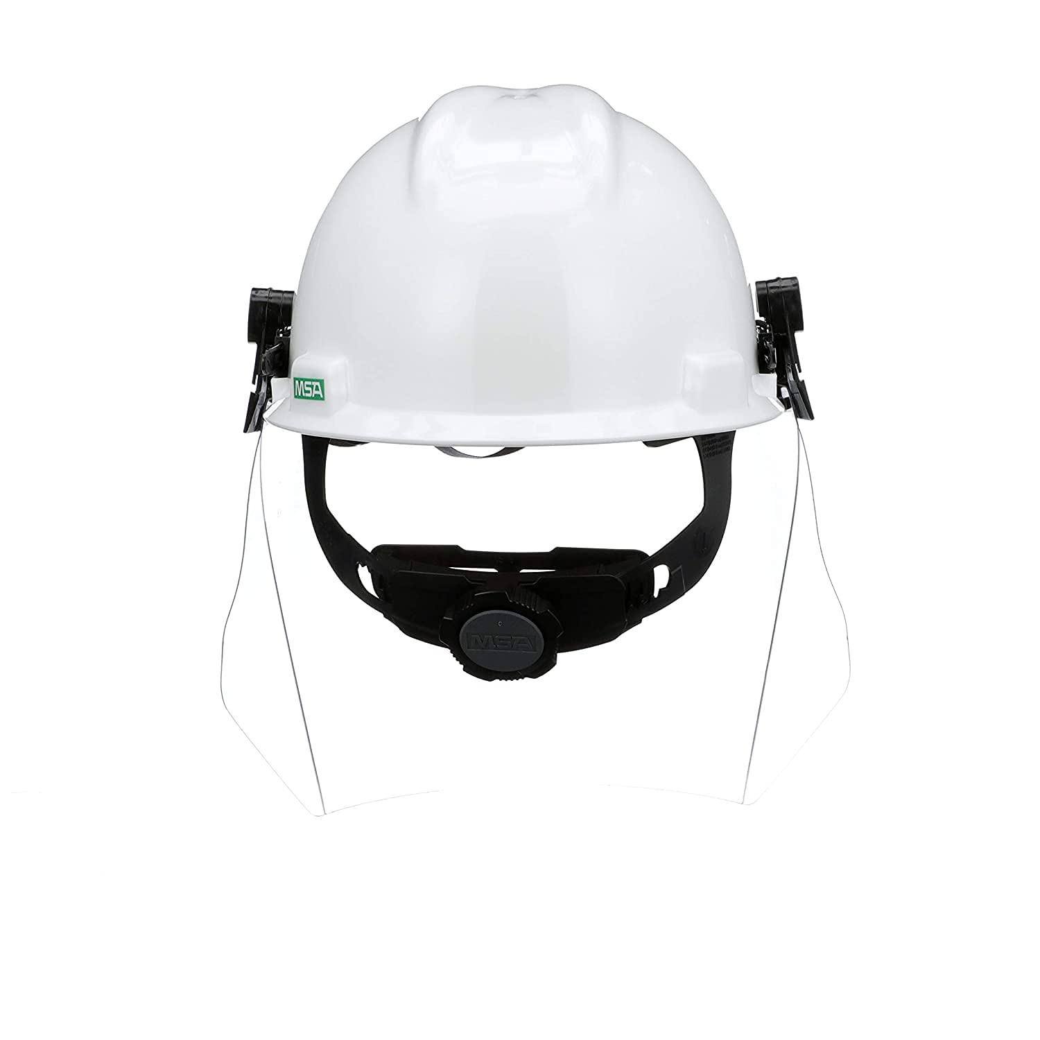 MSA V-Gard Accessory System Kit with V-Gard Cap, White, for Slotted Caps with Clear PC Visor, Lot of 3