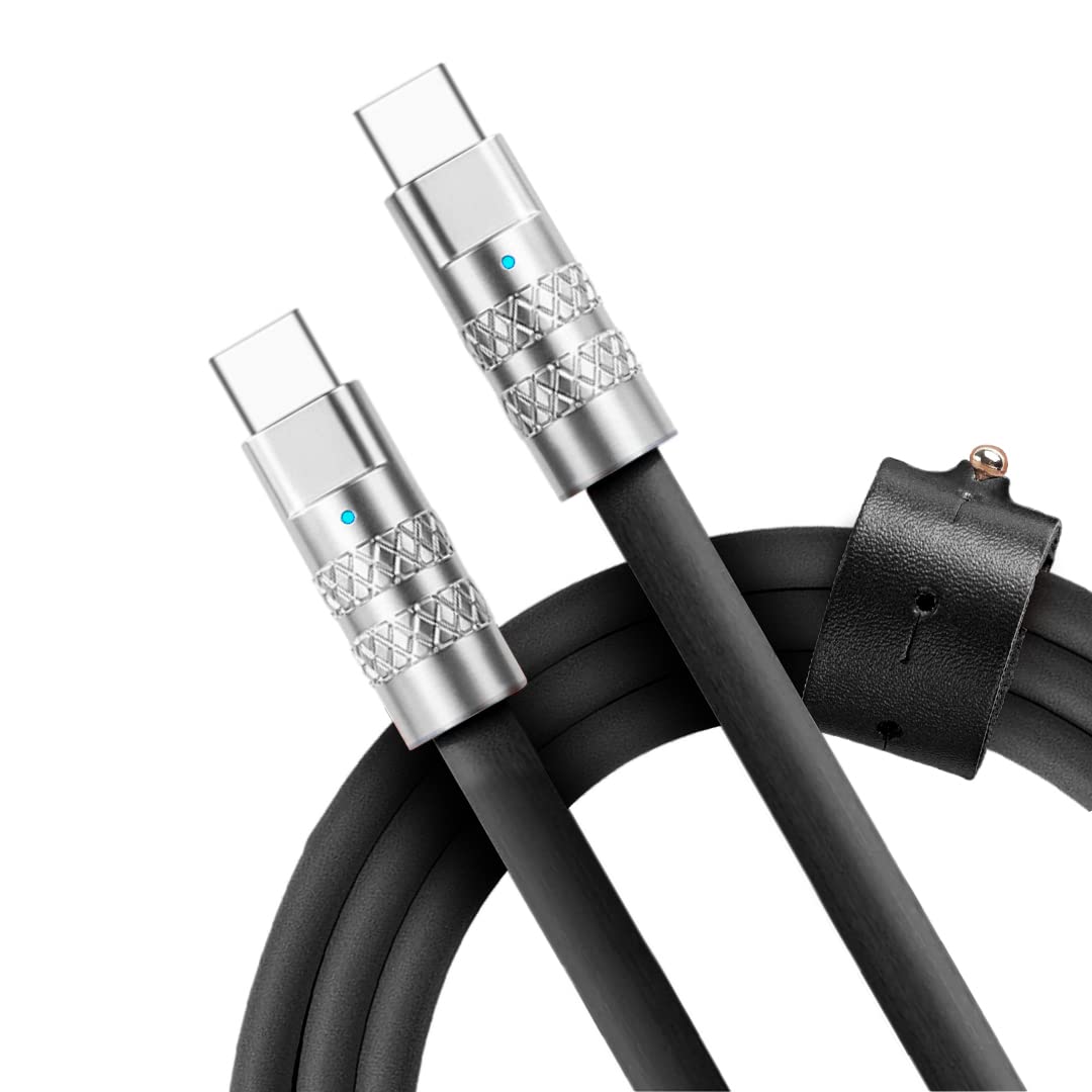 STATIK TSumoCharge 100W USB-C to USB-C Charging Cable, Heavy-Duty Silicone, 6 ft