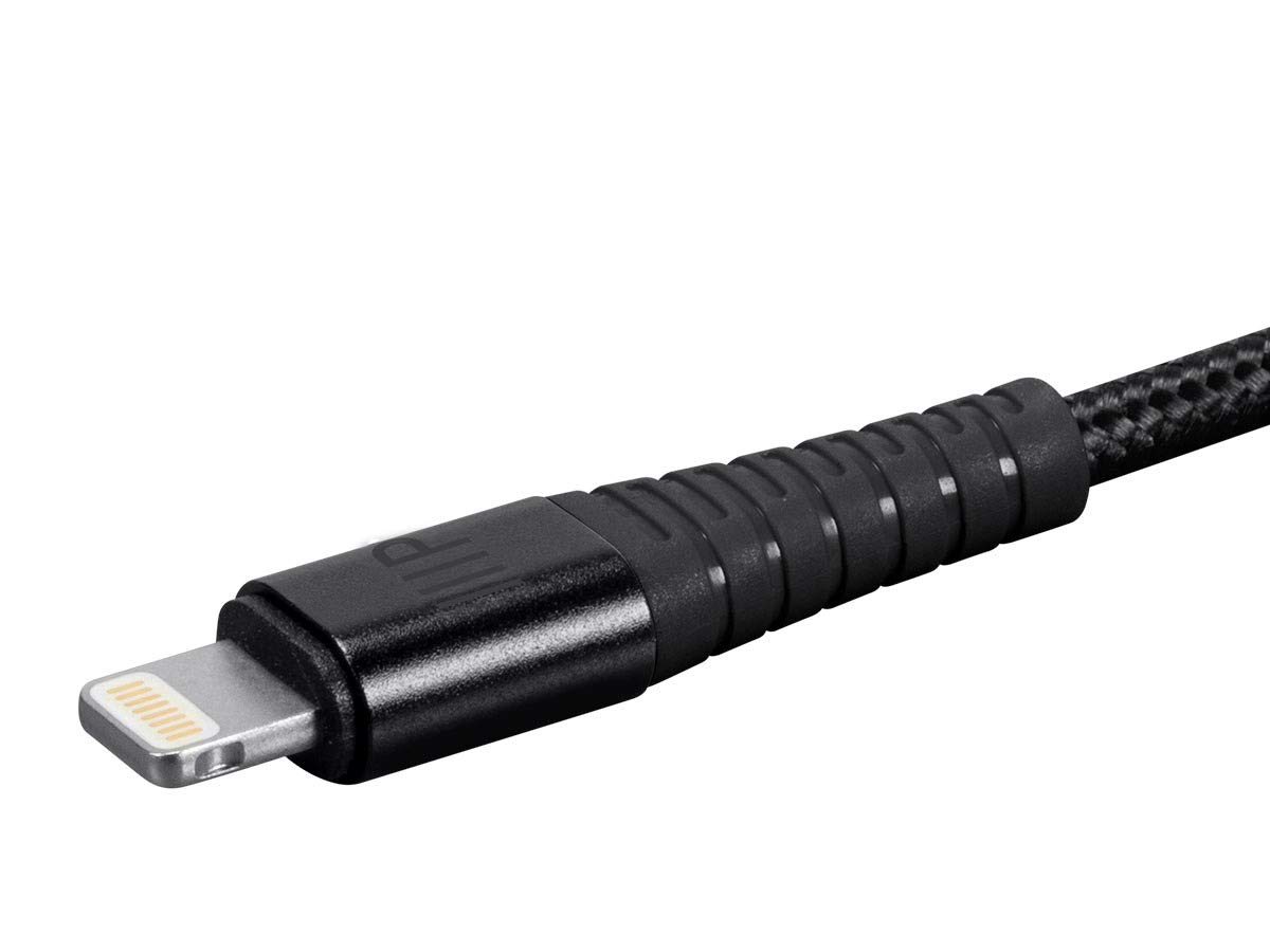 Monoprice AtlasFlex Series Durable MFi Certified Lightning to USB Type-A Charge & Sync Kevlar-Reinforced Nylon-Bra 3 Feet 1