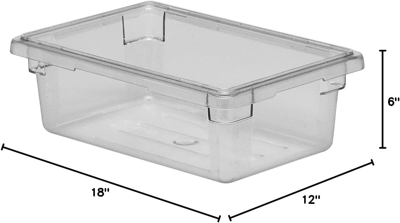 Cambro Camwear Food Box, Clear Polycarbonate