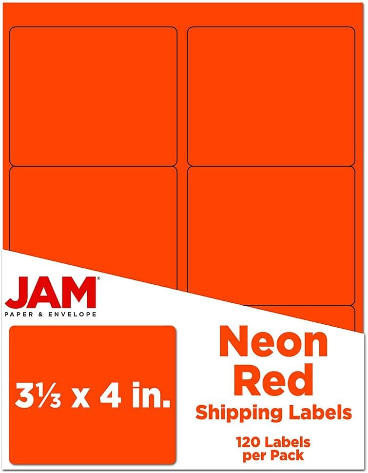 JAM PAPER Mailing Address Labels - Self-Adhesive Rectangular