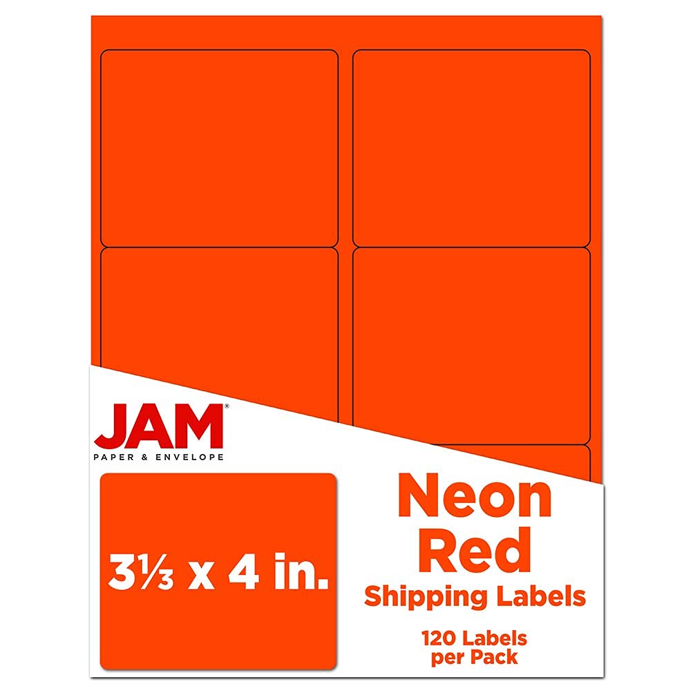JAM PAPER Mailing Address Labels - Self-Adhesive Rectangular