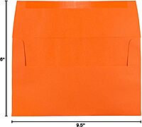 JAM Paper Booklet Invitation Envelopes, Gummed Seal, 30% Recycled