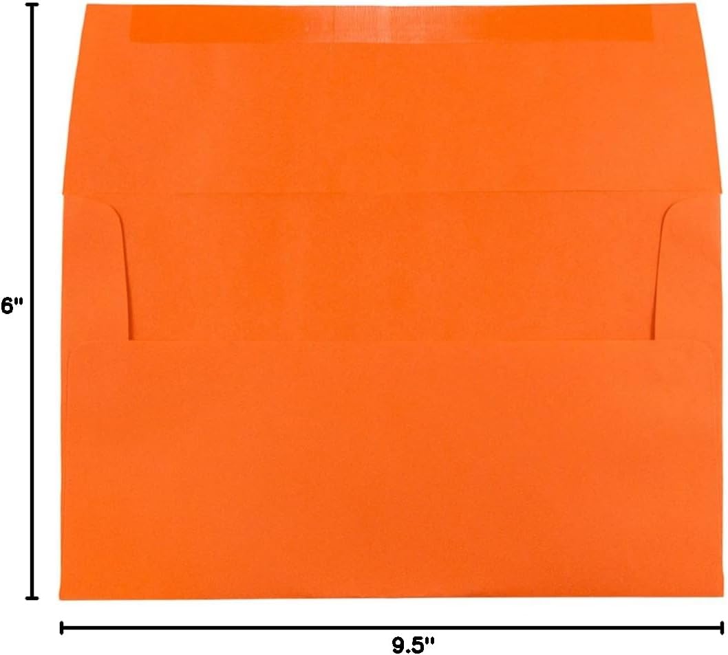 JAM Paper Booklet Invitation Envelopes, Gummed Seal, 30% Recycled